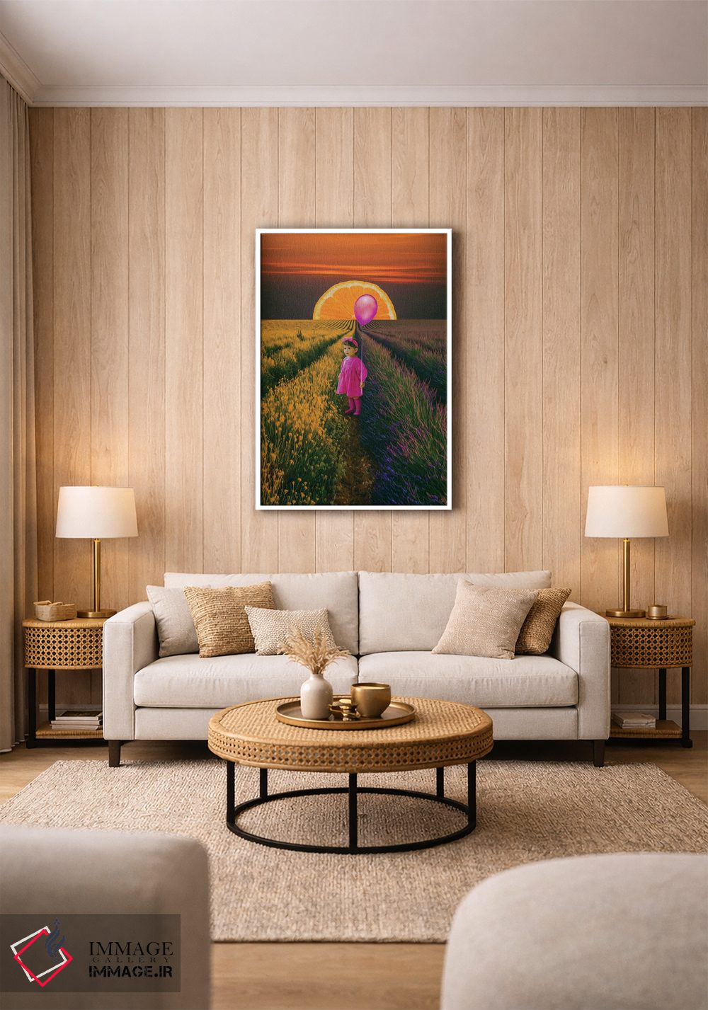 تابلو دکوراتیو عروسکی در مزرعه اسطوخودوس اثر ایوجنیا بیدیوک - D1W