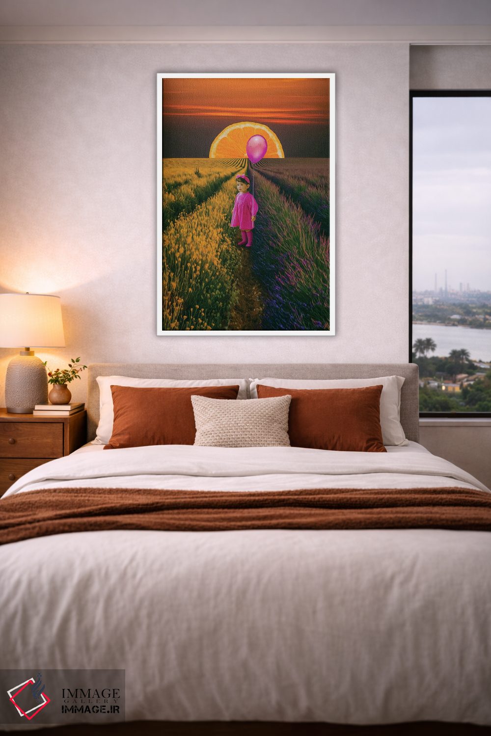 تابلو دکوراتیو عروسکی در مزرعه اسطوخودوس اثر ایوجنیا بیدیوک - D3W