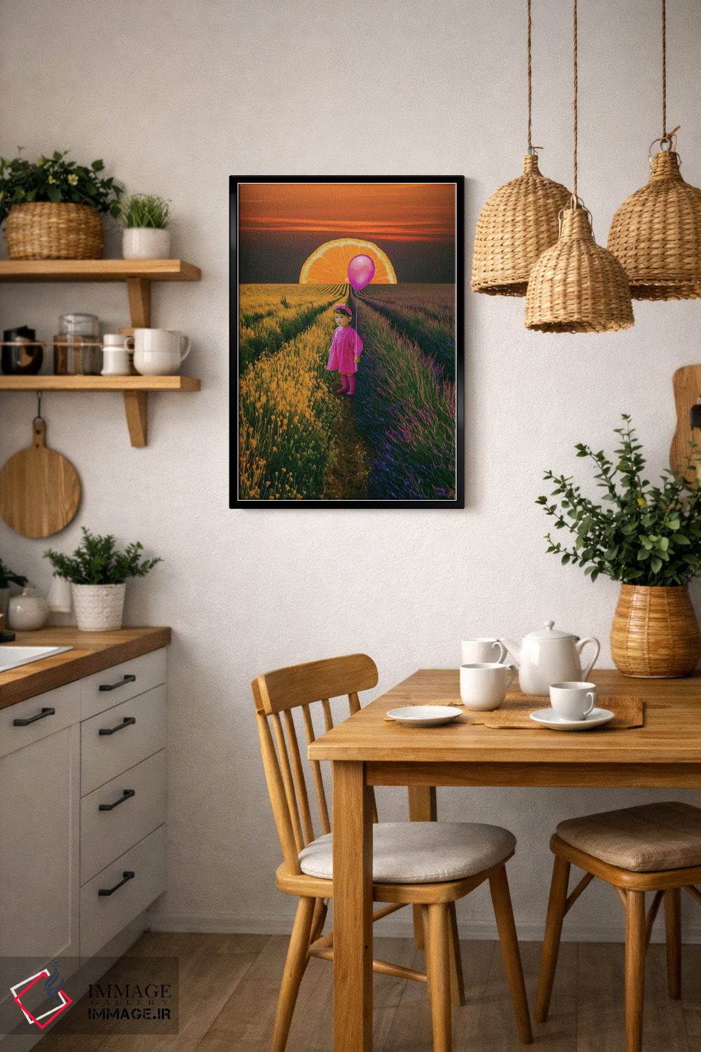 تابلو دکوراتیو عروسکی در مزرعه اسطوخودوس اثر ایوجنیا بیدیوک - D6B