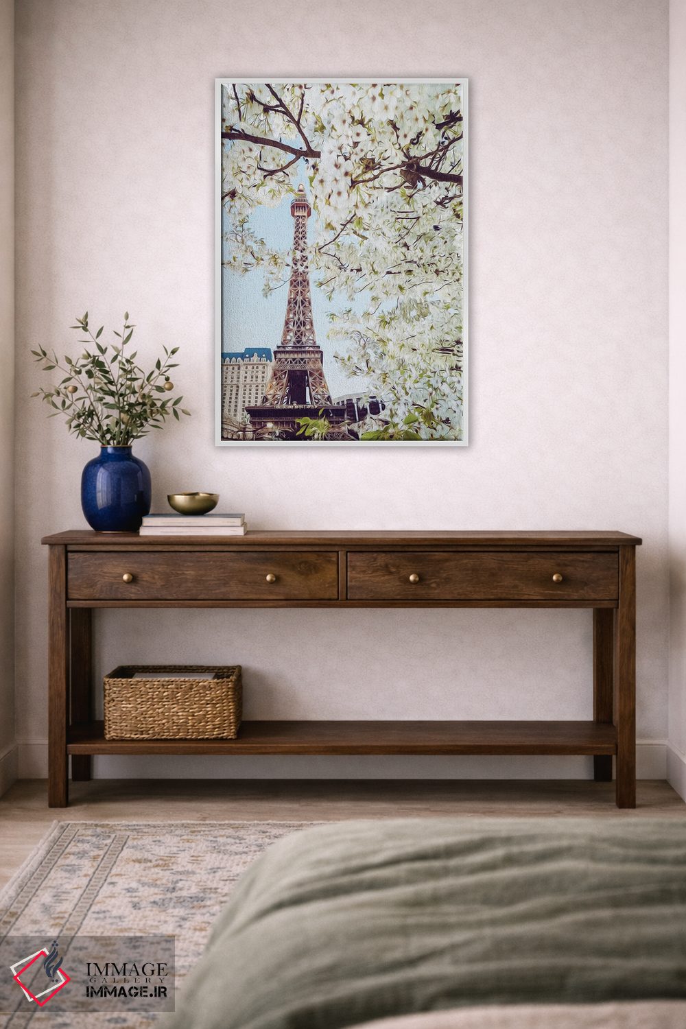 تابلو دکوراتیو شکوفه های گیلاس پاریس اثر ایوجنیا بیدیوک - D3W