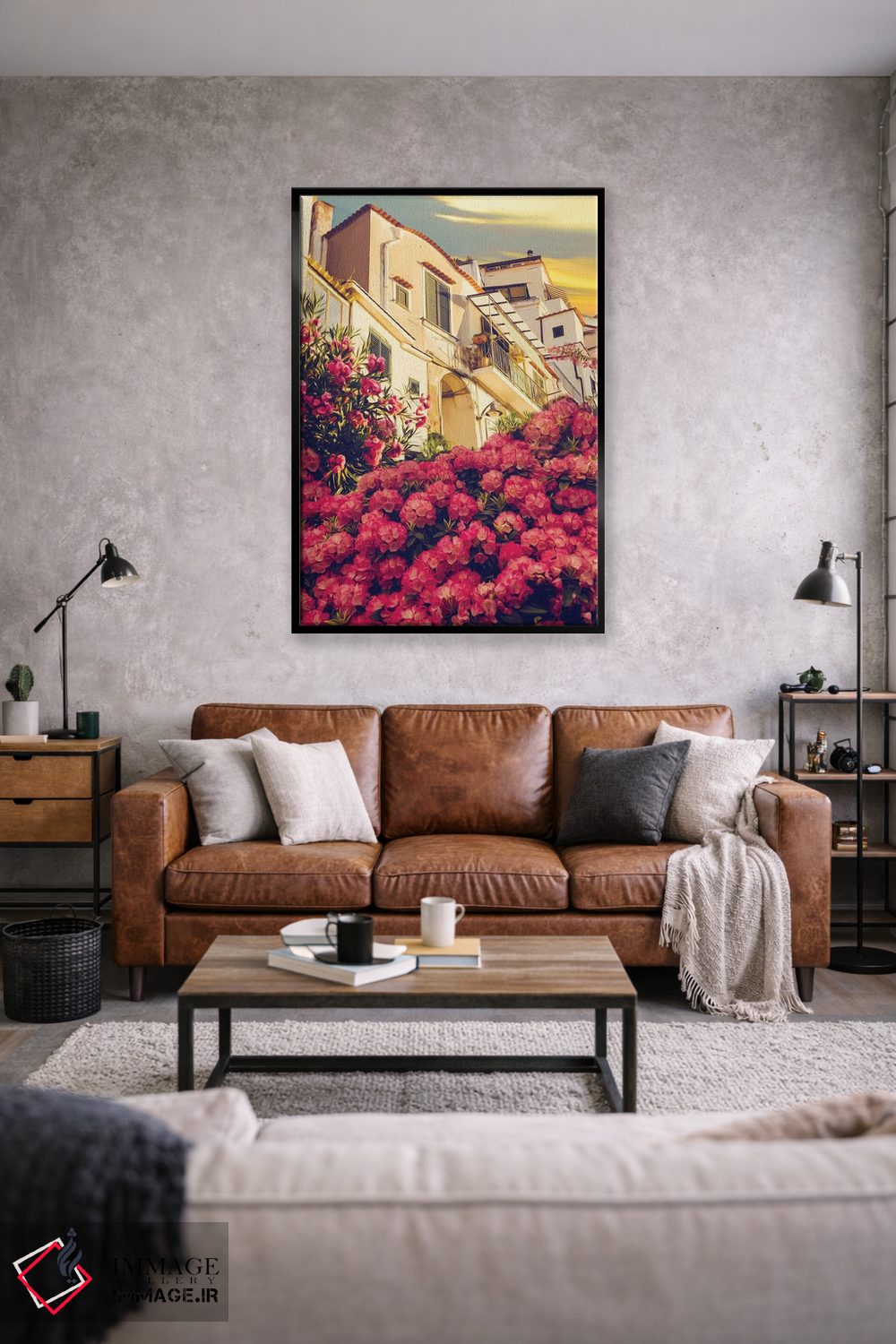 تابلو دکوراتیو شکوفه های رودودندرون اثر ایوجنیا بیدیوک - D1B