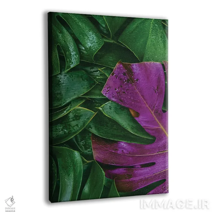 تابلو دکوراتیو هیولای بنفش و سبز اثر ایوجنیا بیدیوک - نمای پرسپکتیو محصول