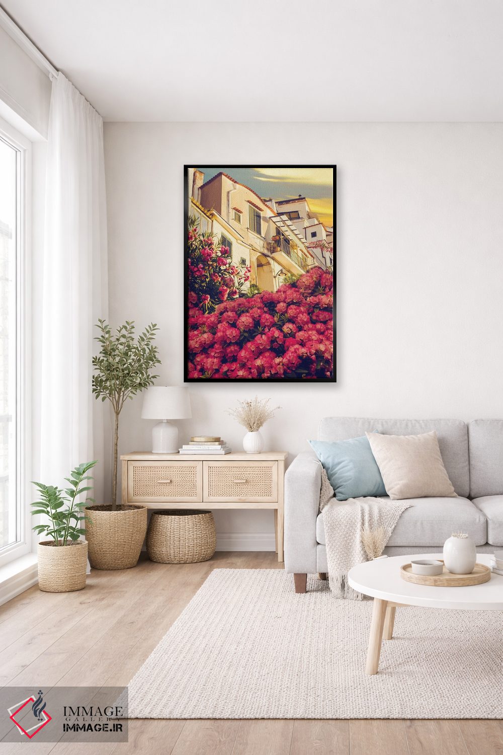 تابلو دکوراتیو شکوفه های رودودندرون اثر ایوجنیا بیدیوک - D5B