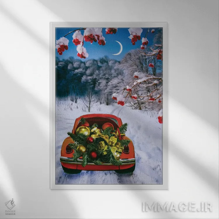 تابلو دکوراتیو The Holidays, The Concept Of A New Year,زمستان، تعطیلات… اثر ایوجنیا بیدیوک - نمای قابدار سفید
