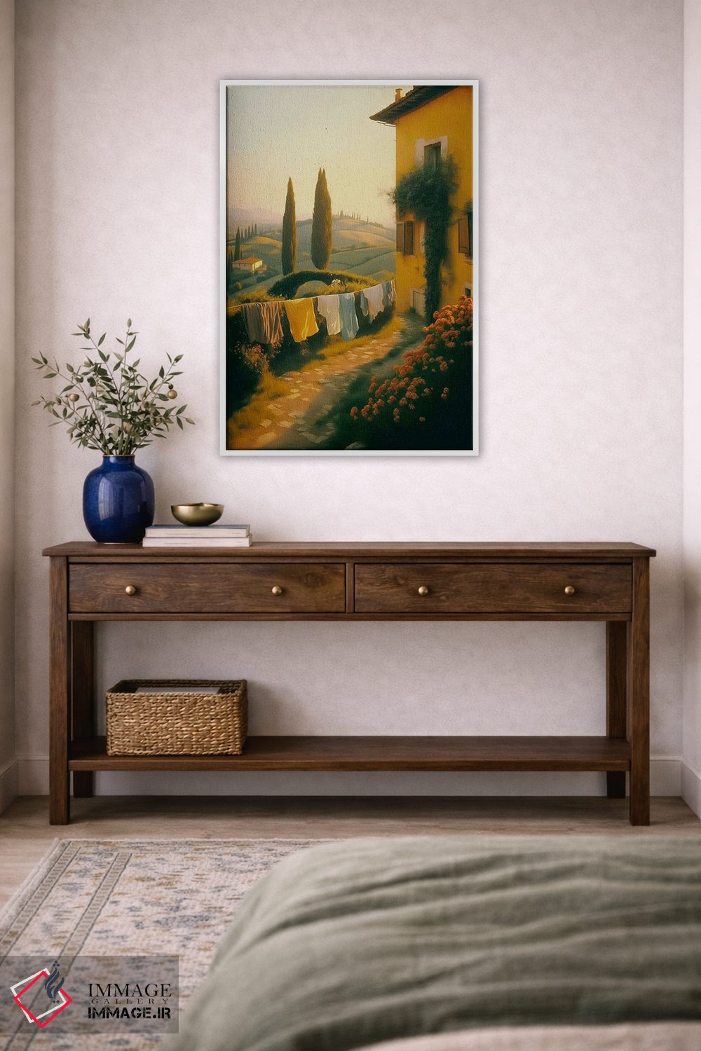 تابلو دکوراتیو روز آفتابی در توسکانی اثر ایوجنیا بیدیوک - D3W