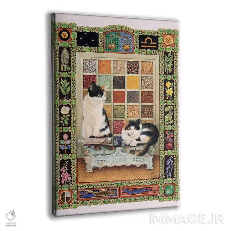 تابلو دکوراتیو برج میزان اثر آیوری کتس - نمای پرسپکتیو محصول