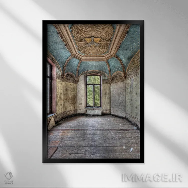 تابلو دکوراتیو کاخ روخندال یک اثر ایوو اسنیو - نمای قابدار مشکی