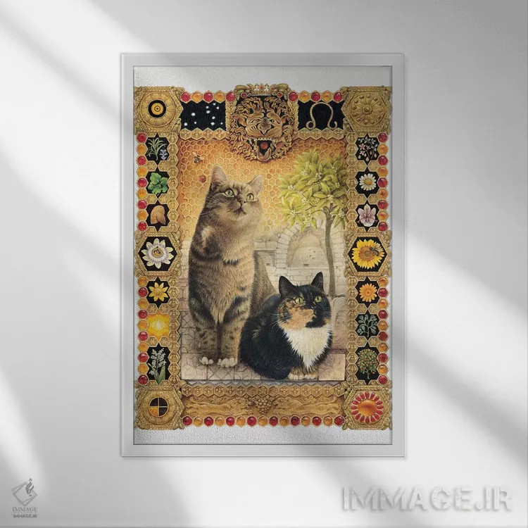 تابلو دکوراتیو برج اسد اثر آیوری کتس - نمای قابدار سفید