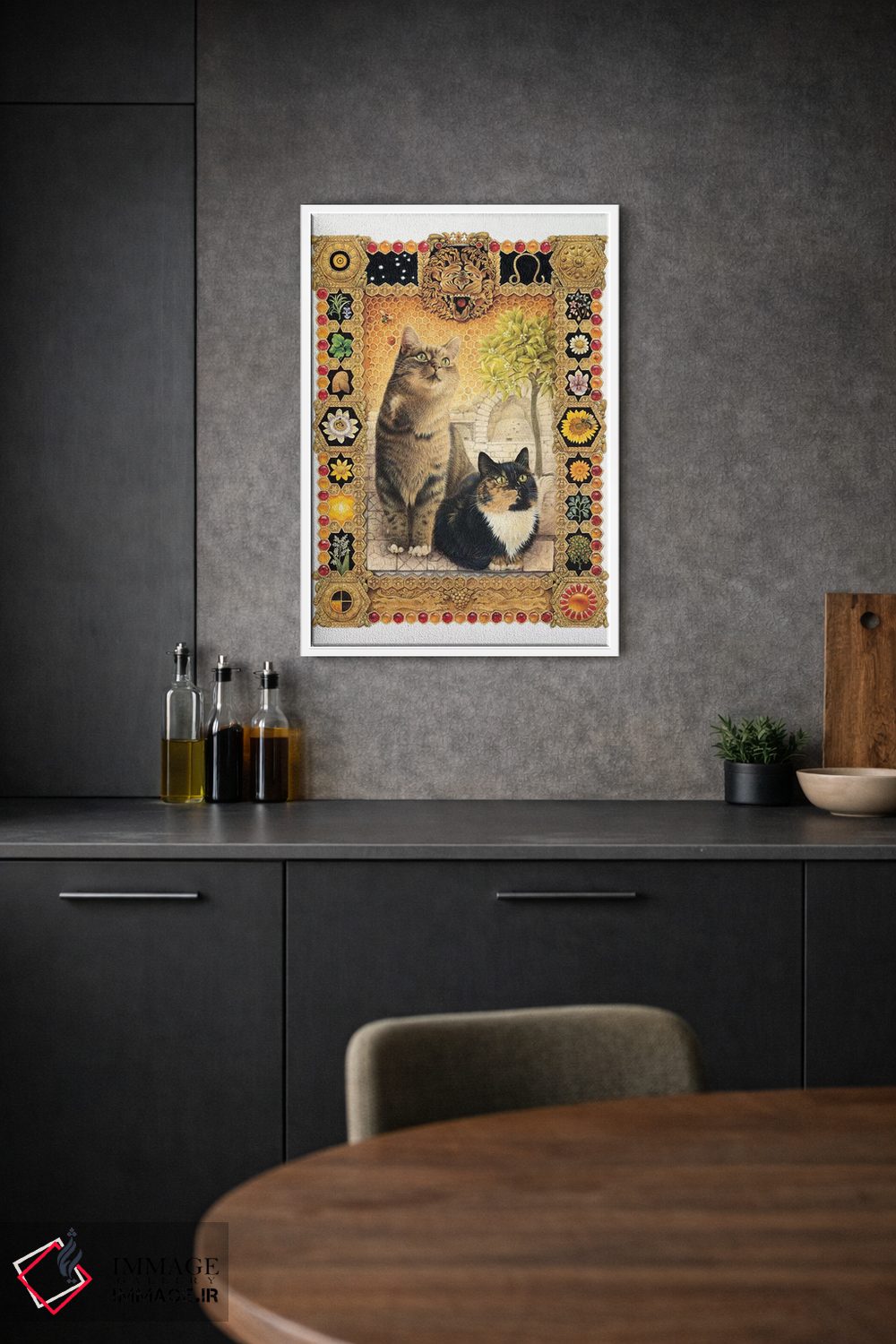 تابلو دکوراتیو برج اسد اثر آیوری کتس - D1W