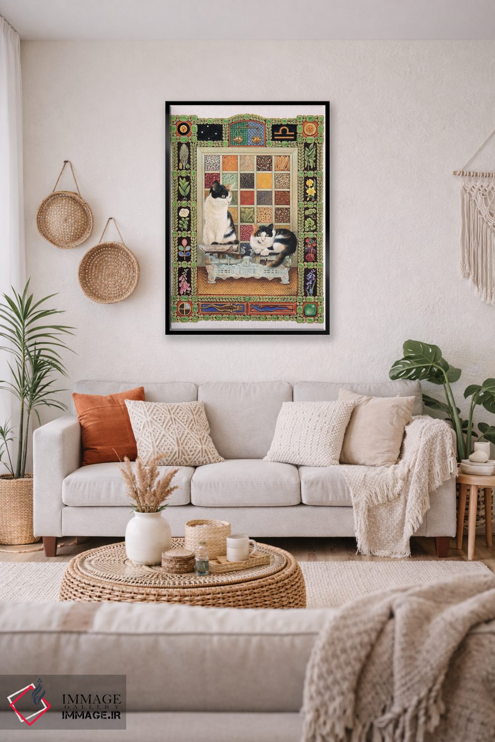 تابلو دکوراتیو برج میزان اثر آیوری کتس - D2B