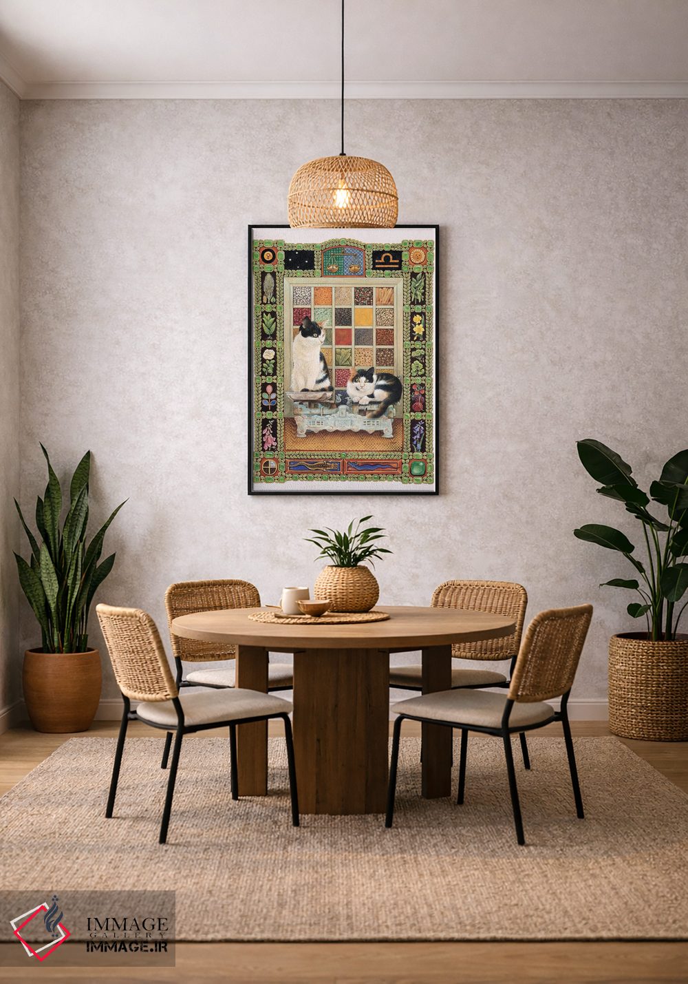 تابلو دکوراتیو برج میزان اثر آیوری کتس - D3B