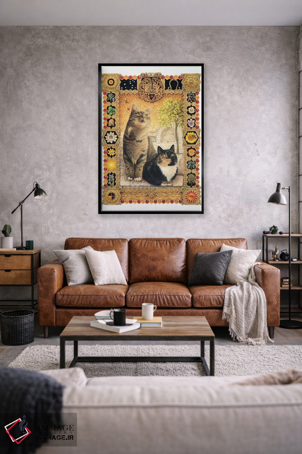 تابلو دکوراتیو برج اسد اثر آیوری کتس - D2B