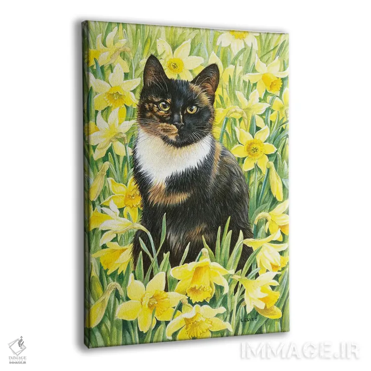 تابلو دکوراتیو ماتلی در بین نرگس های وحشی اثر آیوری کتس - نمای پرسپکتیو محصول