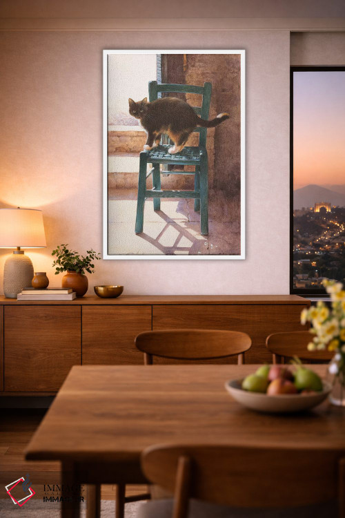 تابلو دکوراتیو ماتلی در یک فضای داخلی مدیترانه ای اثر آیوری کتس - D1W