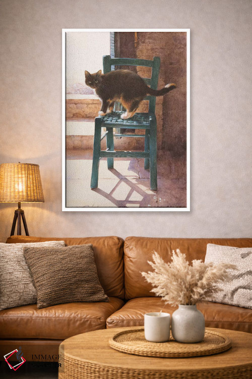 تابلو دکوراتیو ماتلی در یک فضای داخلی مدیترانه ای اثر آیوری کتس - D3W