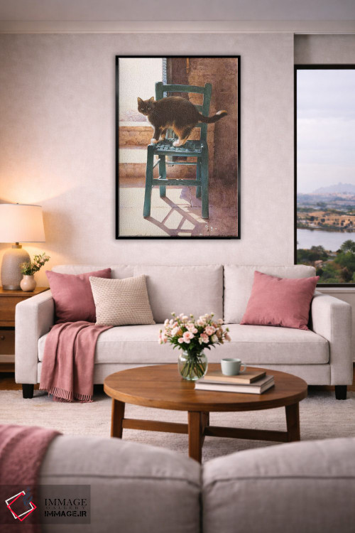 تابلو دکوراتیو ماتلی در یک فضای داخلی مدیترانه ای اثر آیوری کتس - D4B