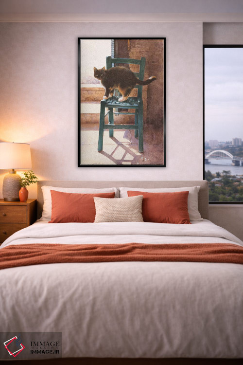 تابلو دکوراتیو ماتلی در یک فضای داخلی مدیترانه ای اثر آیوری کتس - D5B