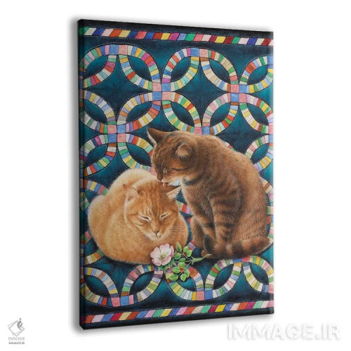 تابلو دکوراتیو روز ولنتاین با اسپایرو و بلاسوم اثر آیوری کتس - نمای پرسپکتیو محصول