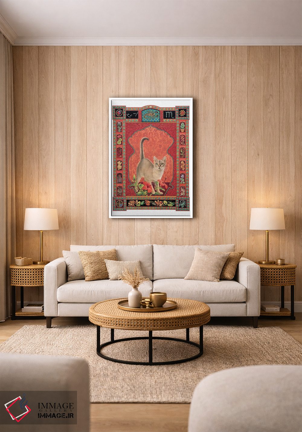 تابلو دکوراتیو برج عقرب اثر آیوری کتس - D1W