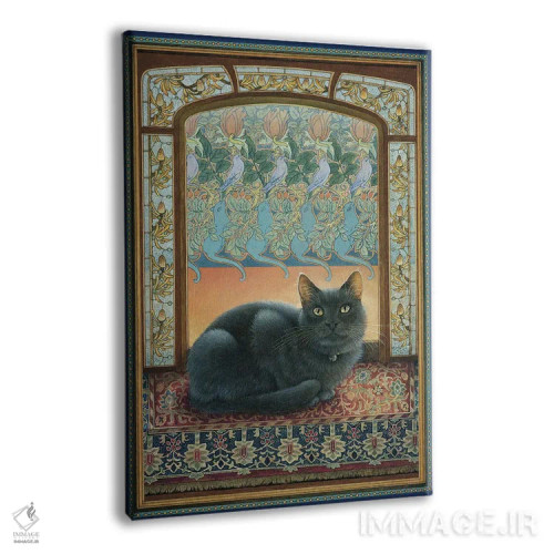 تابلو دکوراتیو آبی در سبک هنری نوو اثر آیوری کتس - نمای پرسپکتیو محصول