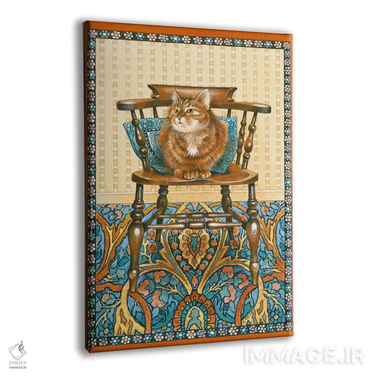 تابلو دکوراتیو بلاسوم روی صندلی پدربزرگ اثر آیوری کتس - نمای پرسپکتیو محصول