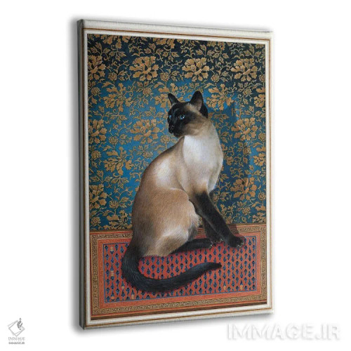 تابلو دکوراتیو فوآن روی فرش چینی اثر آیوری کتس - نمای پرسپکتیو محصول