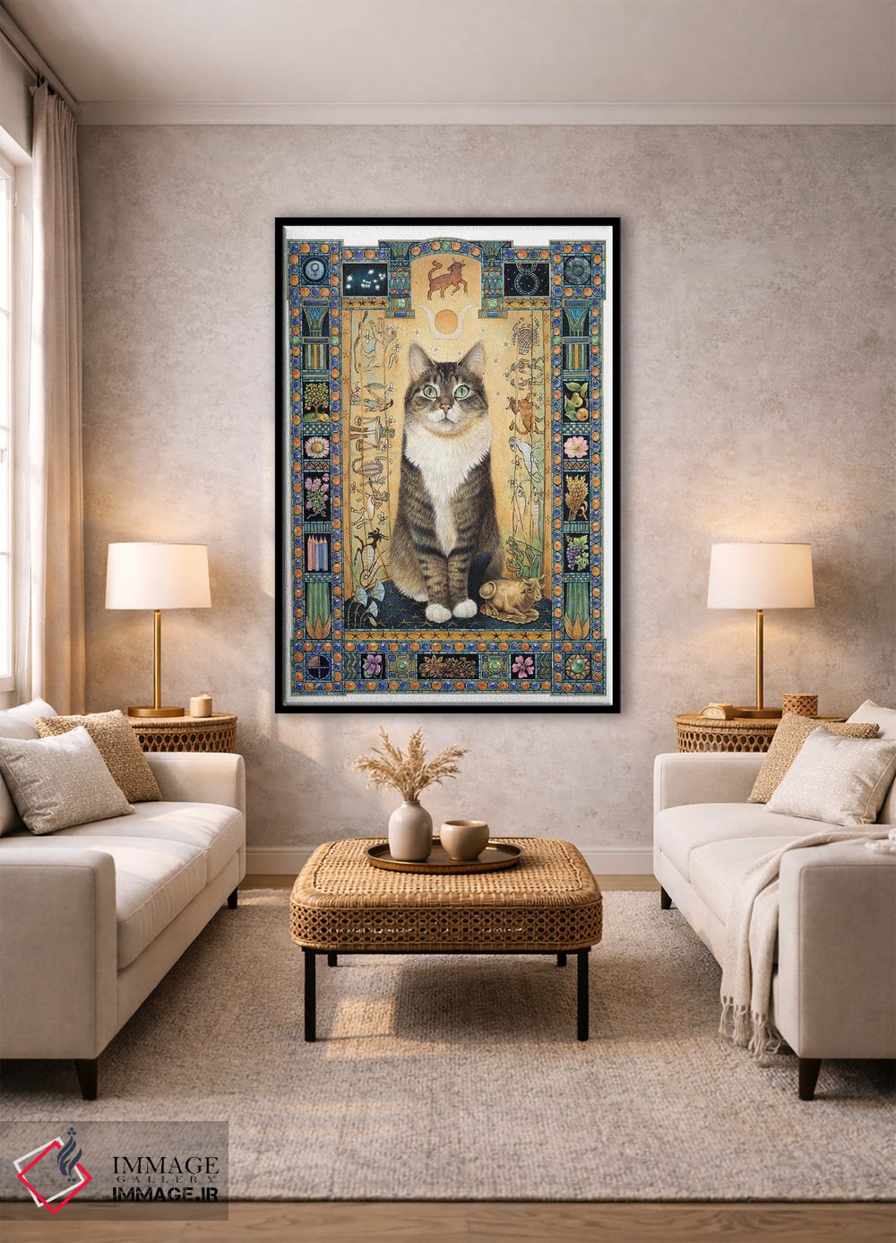 تابلو دکوراتیو برج ثور اثر آیوری کتس - D1B