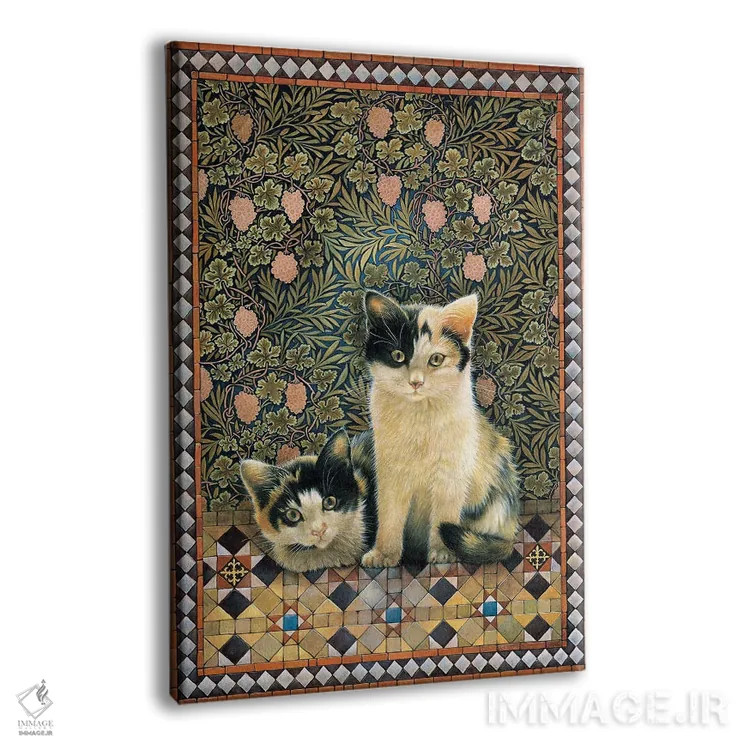 تابلو دکوراتیو گربه های دانا اثر آیوری کتس - نمای پرسپکتیو محصول