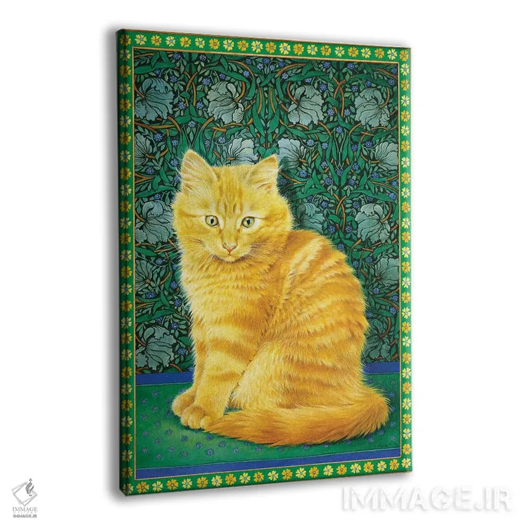 تابلو دکوراتیو دندلیون روی طرح ویلیام موریس اثر آیوری کتس - نمای پرسپکتیو محصول