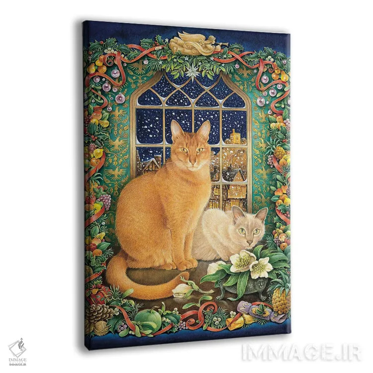 تابلو دکوراتیو Pasha And Pushkin,گربه های جون، پاشا و پوشکین اثر آیوری کتس - نمای پرسپکتیو محصول