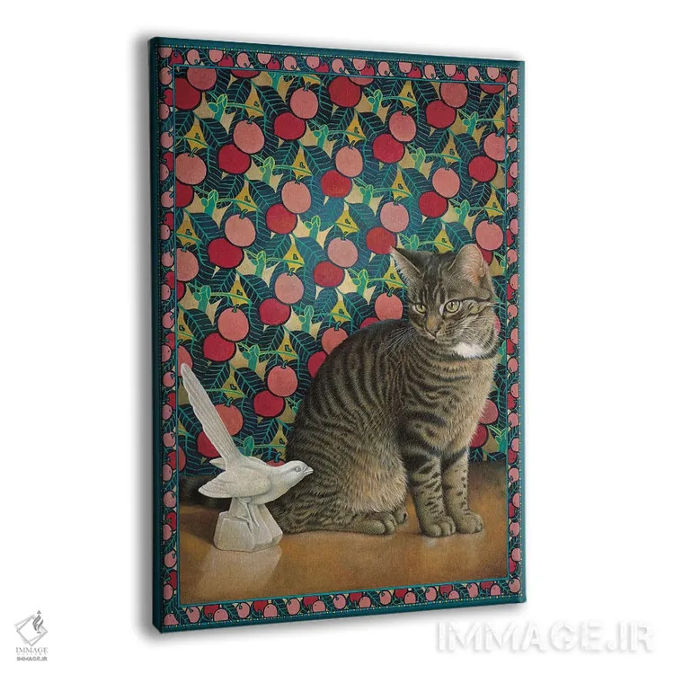 تابلو دکوراتیو ماپت و کبوتر دکو اثر آیوری کتس - نمای پرسپکتیو محصول