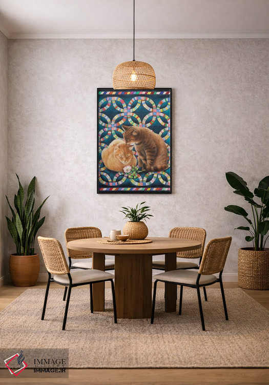 تابلو دکوراتیو روز ولنتاین با اسپایرو و بلاسوم اثر آیوری کتس - D4B