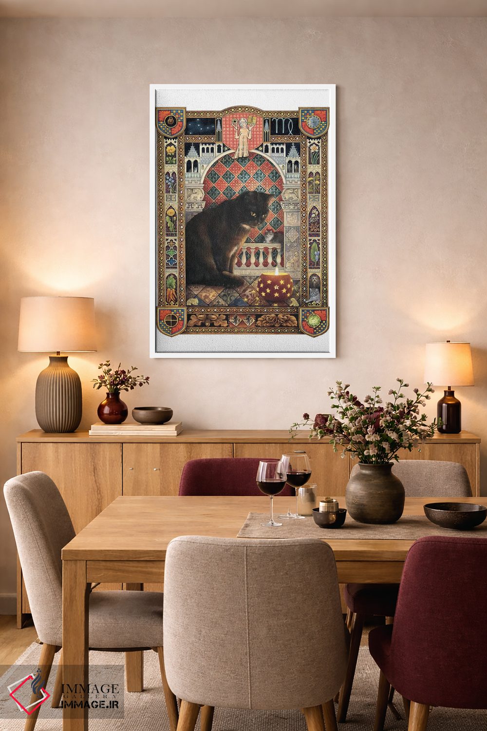 تابلو دکوراتیو برج سنبله اثر آیوری کتس - D2W