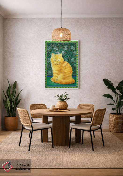 تابلو دکوراتیو دندلیون روی طرح ویلیام موریس اثر آیوری کتس - D2W