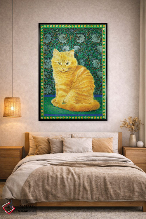 تابلو دکوراتیو دندلیون روی طرح ویلیام موریس اثر آیوری کتس - D1B