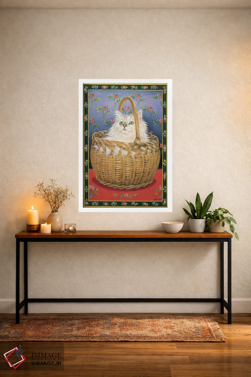 تابلو دکوراتیو بنجی در یک سبد اثر آیوری کتس - D2W