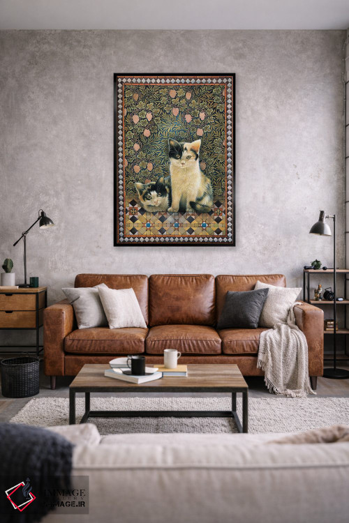 تابلو دکوراتیو گربه های دانا اثر آیوری کتس - D1B