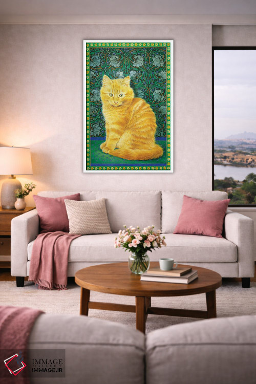 تابلو دکوراتیو دندلیون روی طرح ویلیام موریس اثر آیوری کتس - D4W