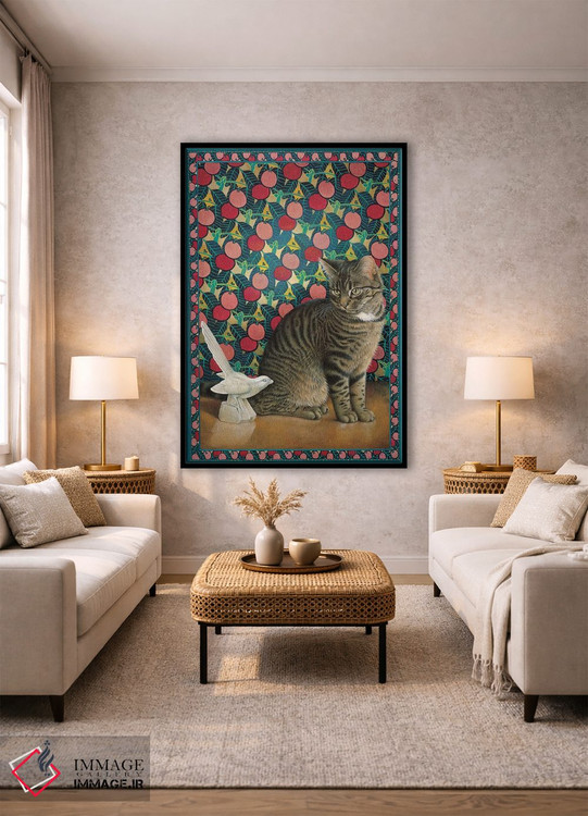 تابلو دکوراتیو ماپت و کبوتر دکو اثر آیوری کتس - D1B