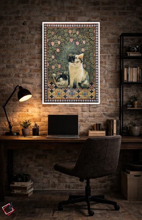 تابلو دکوراتیو گربه های دانا اثر آیوری کتس - D4W