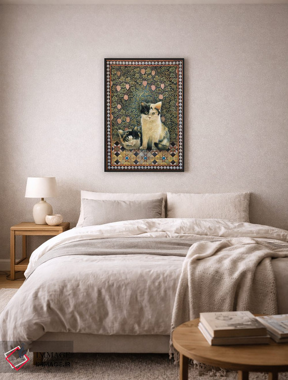 تابلو دکوراتیو گربه های دانا اثر آیوری کتس - D6B