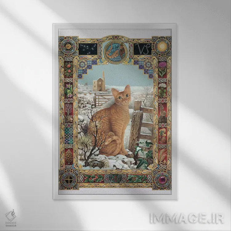 تابلو دکوراتیو برج جدی اثر آیوری کتس - نمای قابدار سفید