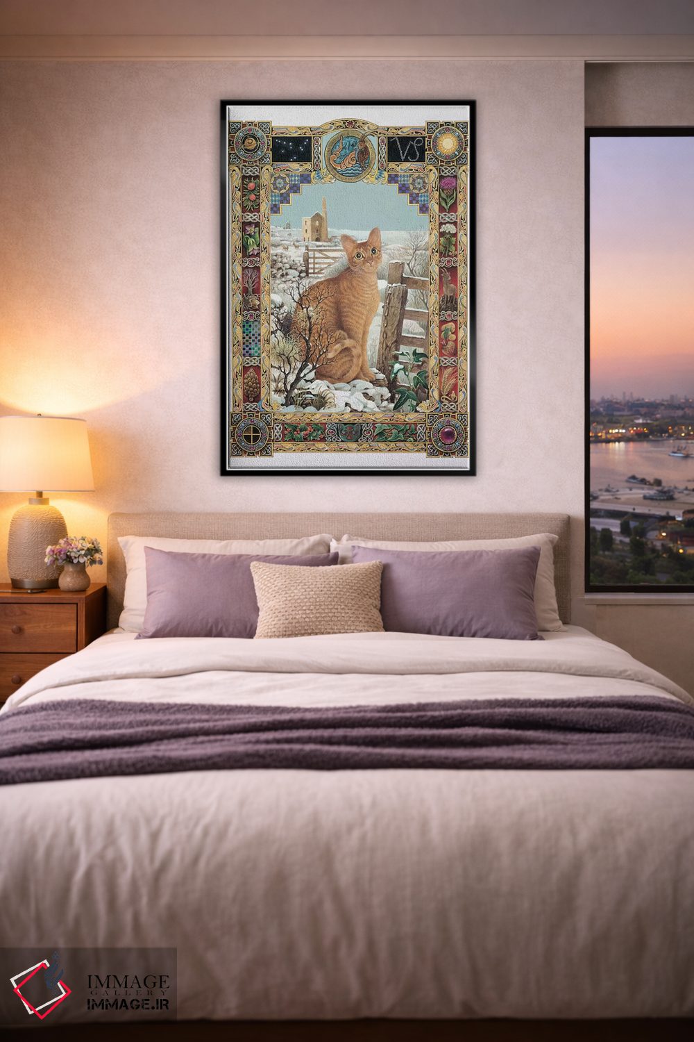 تابلو دکوراتیو برج جدی اثر آیوری کتس - D4B