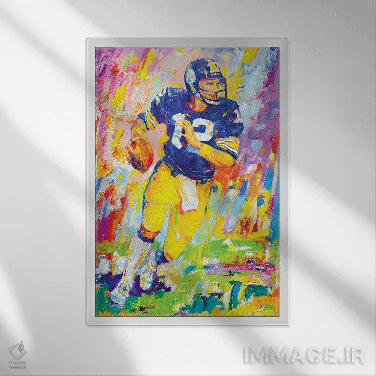 تابلو دکوراتیو هندبال اثر ایرینا کاستسووا - نمای قابدار سفید