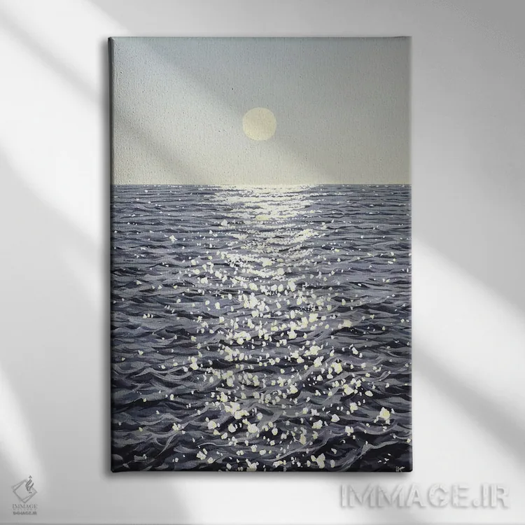تابلو دکوراتیو نور اقیانوس VIII اثر ایرینا کاستسووا - نمای روبهرو روی دیوار