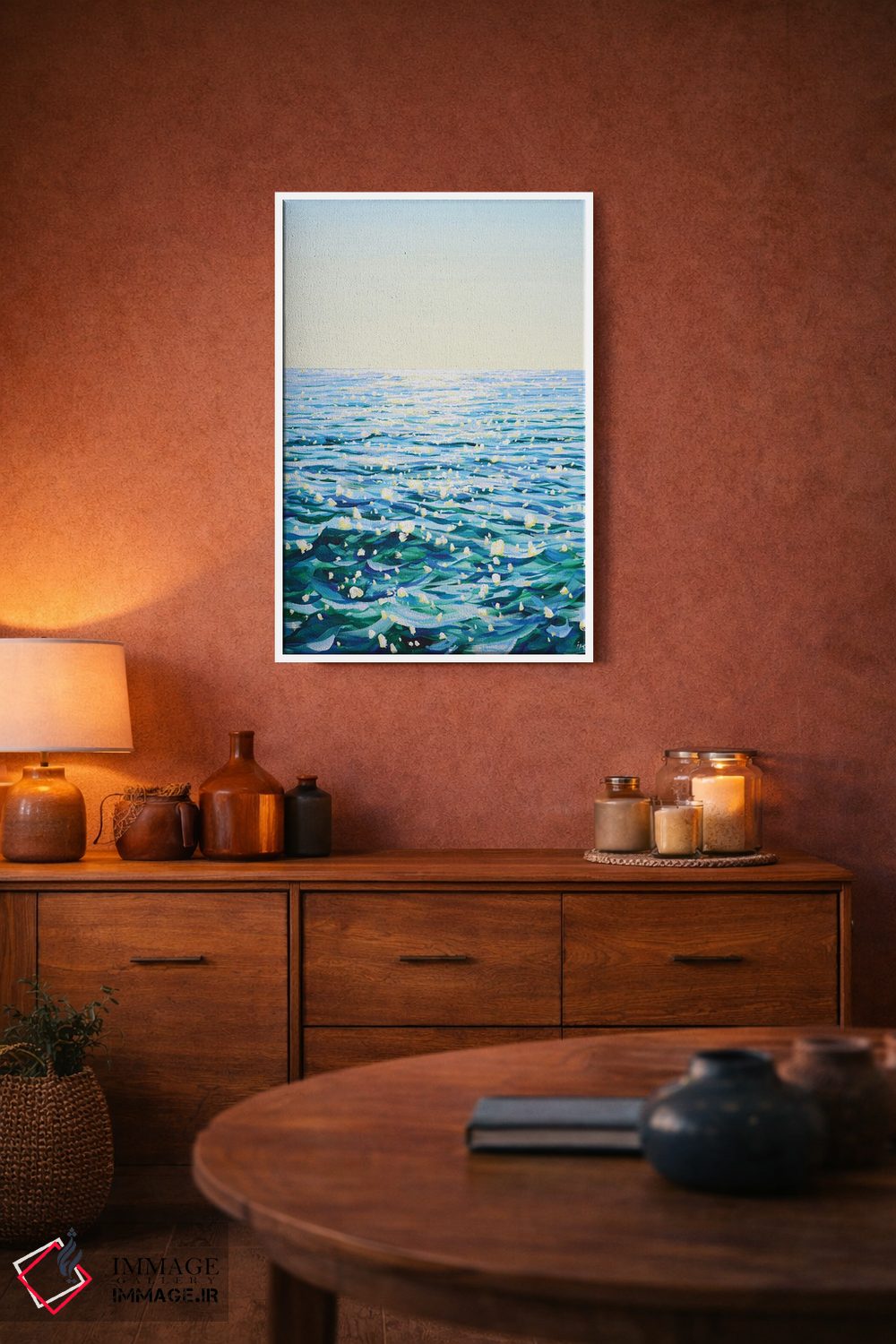 تابلو دکوراتیو نور اقیانوس در روز صاف اثر ایرینا کاستسووا - D3W