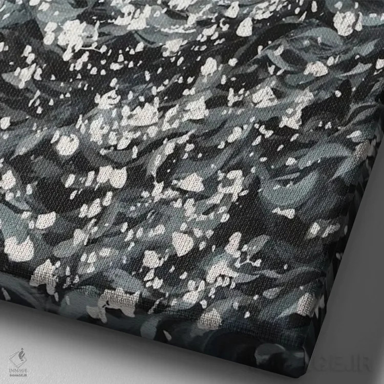 تابلو دکوراتیو نور آسمان اقیانوسی II اثر ایرینا کاستسووا - نمای نزدیک بافت بوم