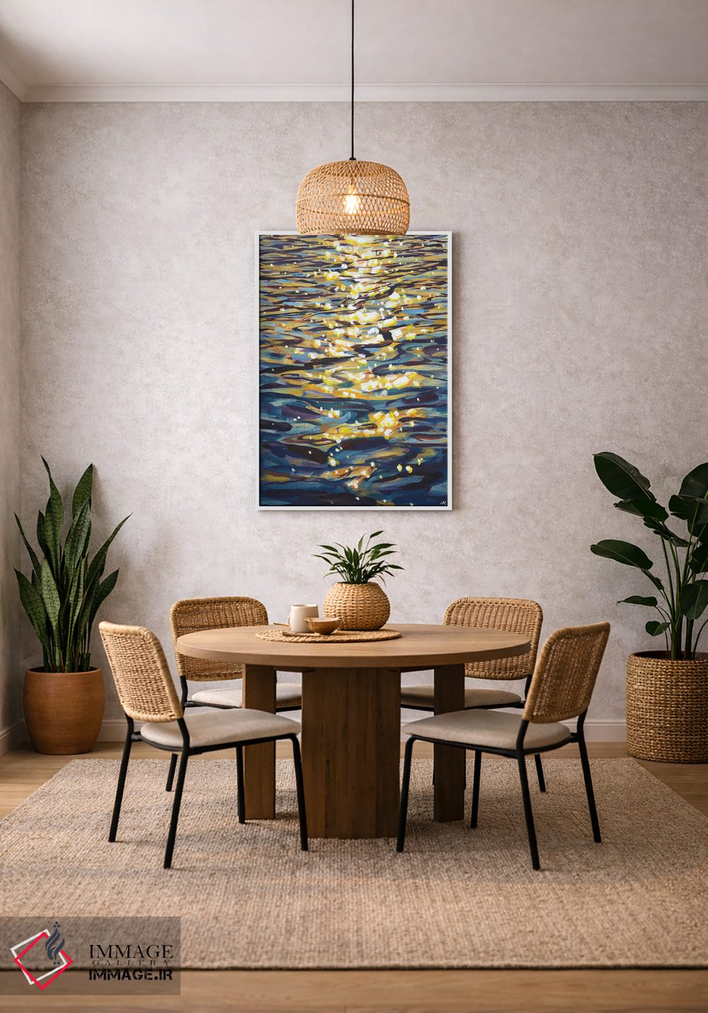 تابلو دکوراتیو جرقه های عصرگاهی اثر ایرینا کاستسووا - D1W