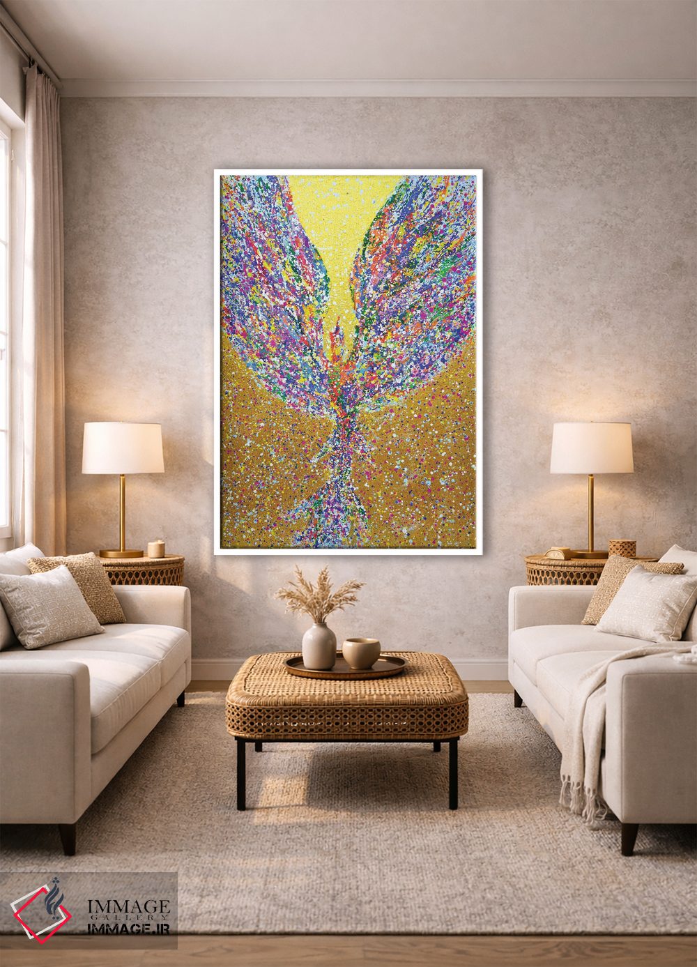 تابلو دکوراتیو ققنوس اثر ایرینا کاستسووا - D1W