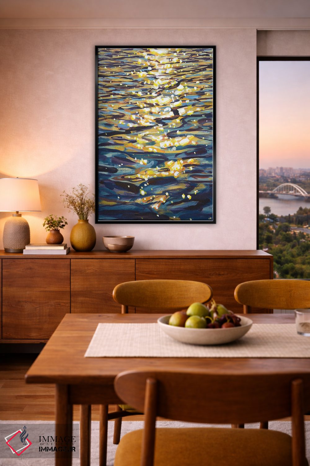 تابلو دکوراتیو جرقه های عصرگاهی اثر ایرینا کاستسووا - D6B